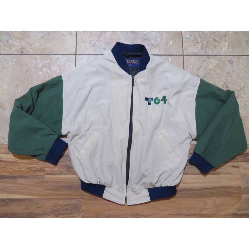 Hilton T64 Helicopter Blades Jacket Sz L Made in USA 1990s